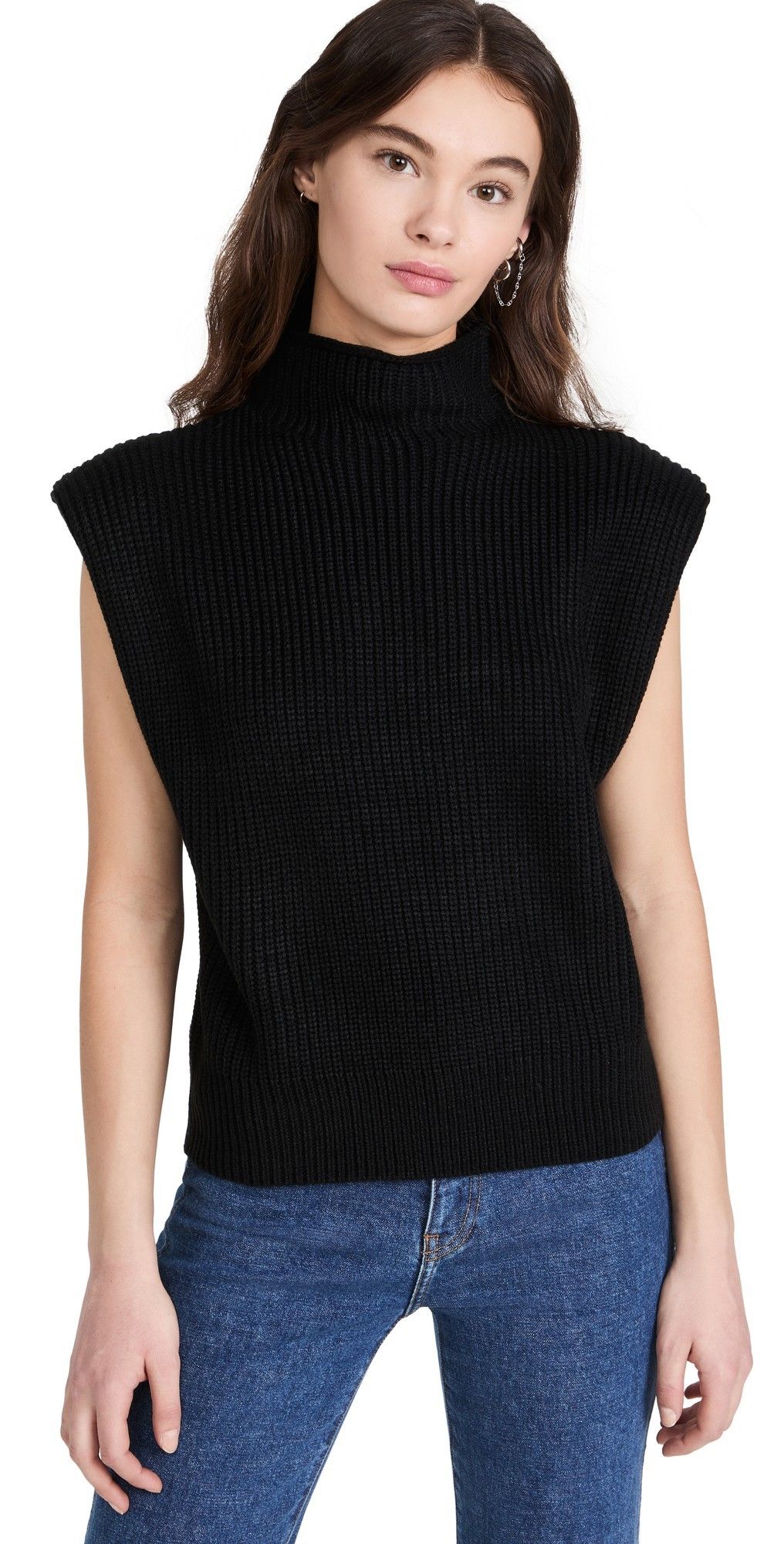 Sweater Pullover with Shoulder Pads | Shopbop