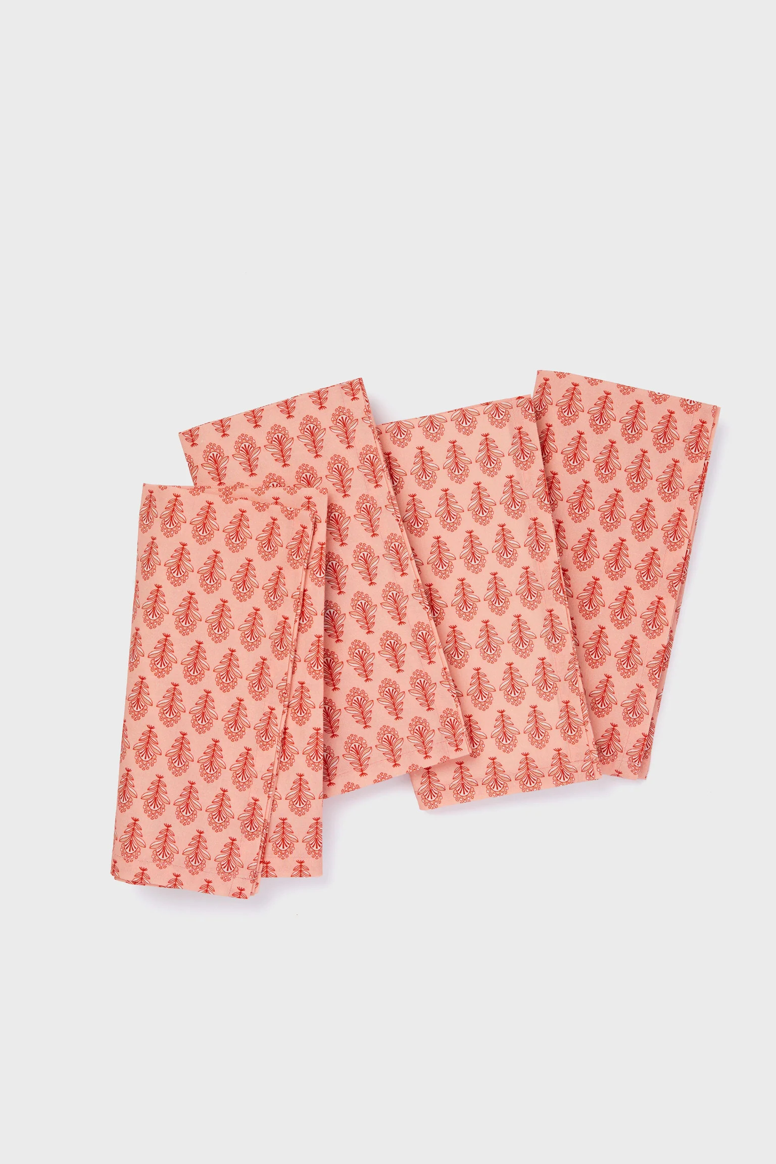 Rosebud Stamp Printed Napkins Set of 4 | Tuckernuck (US)