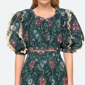 Sea NY Women’s Robina Cropped Top, Green color, sample size S | Poshmark