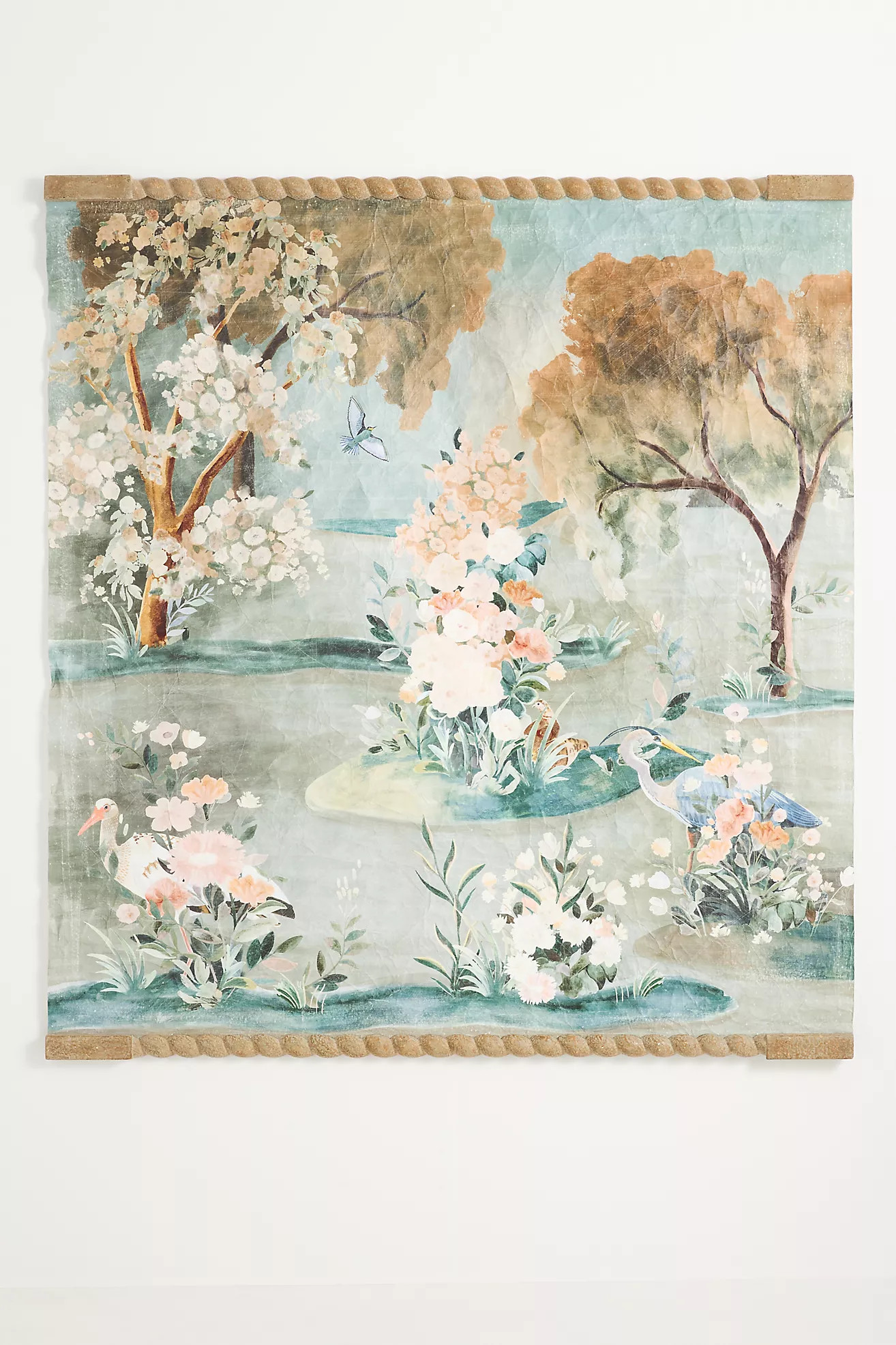 Pastural Distressed Paper Tapestry | Anthropologie (US)