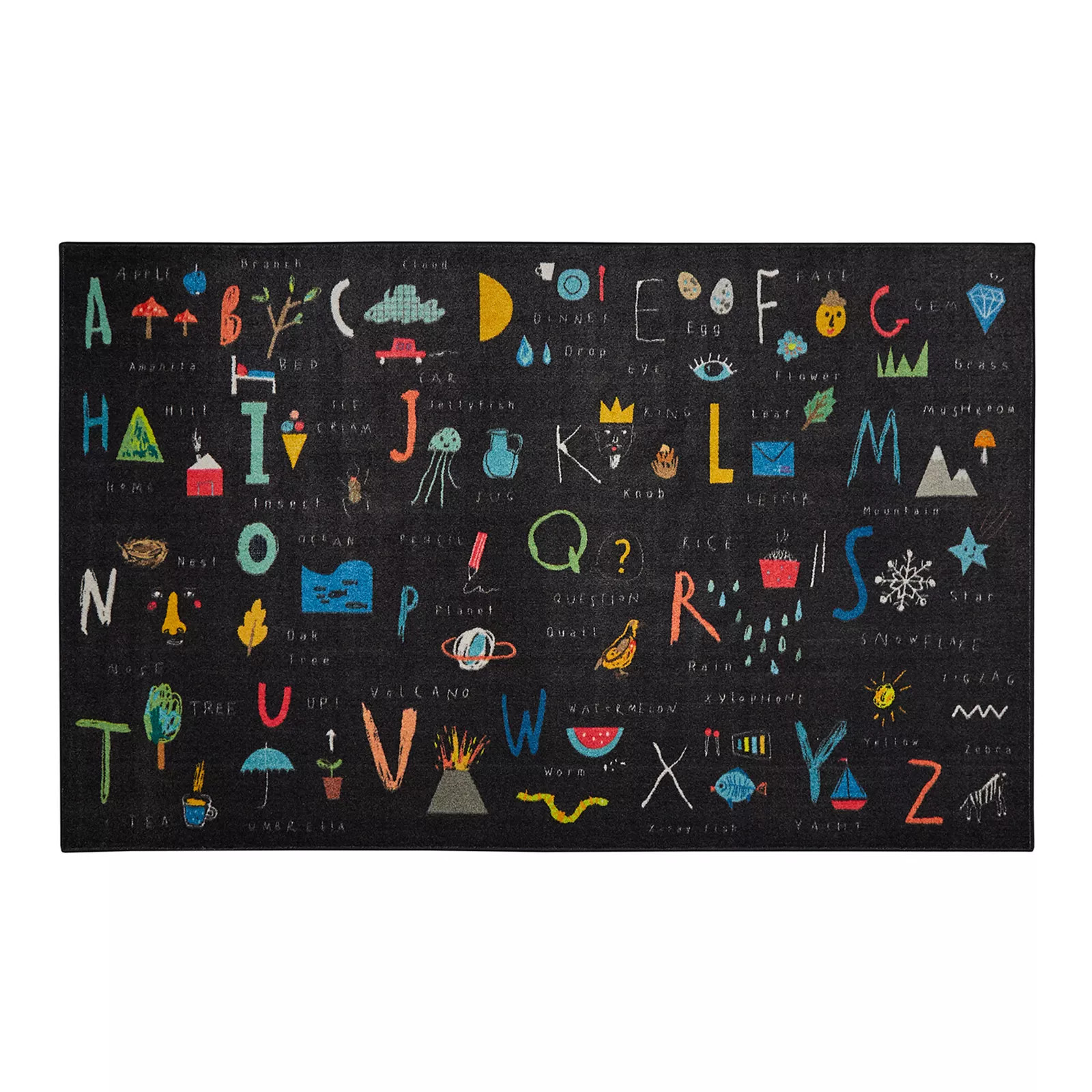 Mohawk Home Prismatic EverStrand ABC Letters Rug, Black, 5X8 Ft | Kohl's