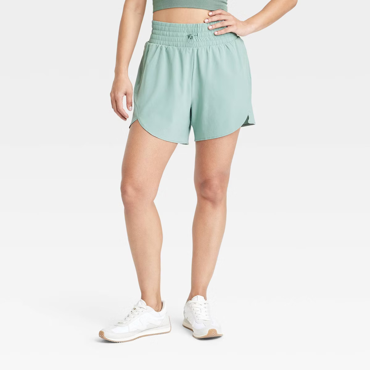 Women's Flex Woven High-Rise Shorts 5" - All In Motion™ | Target