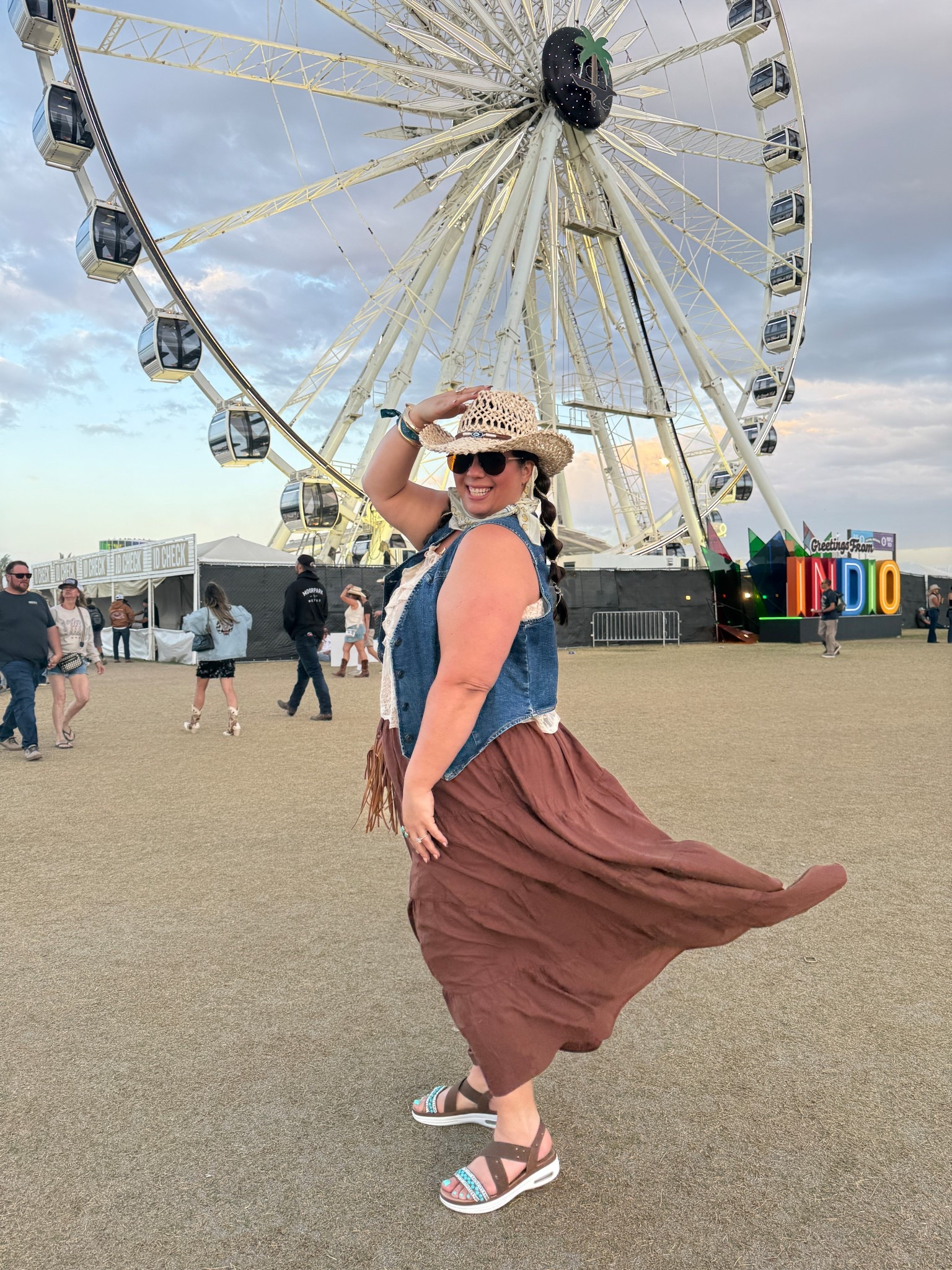 Stagecoach vibes - wearing size 2 in all. (My usual size!) 

#LTKFestival #LTKPlusSize