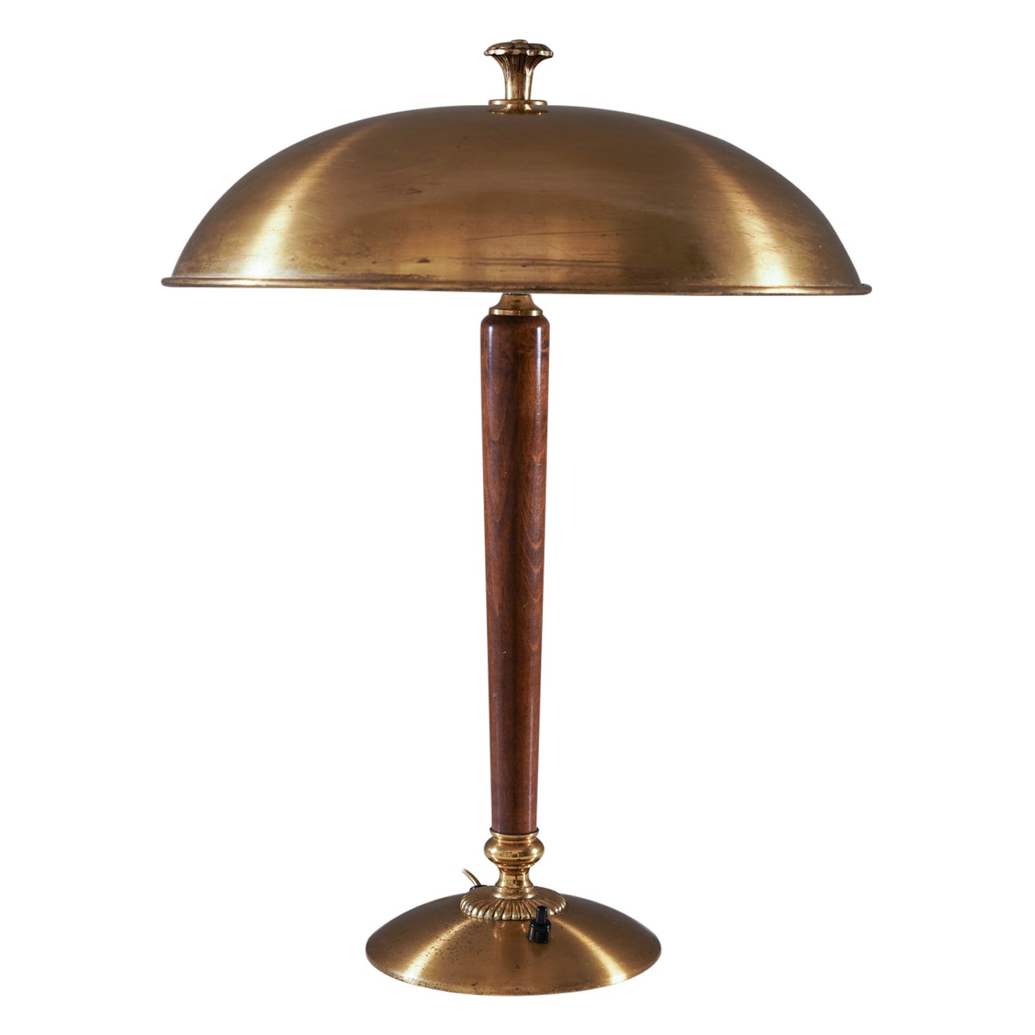 Swedish Table Lamp in Brass by Nordiska Kompaniet | 1stDibs