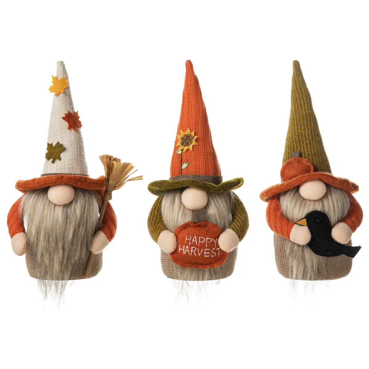 3 Piece Fall Decoration Gnome Set | Wayfair North America