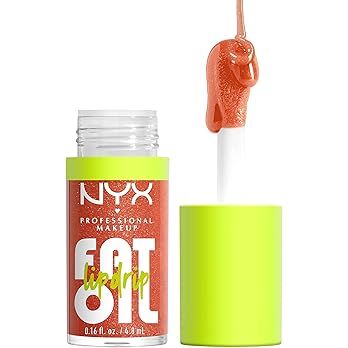 NYX PROFESSIONAL MAKEUP Fat Oil Lip Drip, Moisturizing, Shiny and Vegan Tinted Lip Gloss - Follow Ba | Amazon (US)