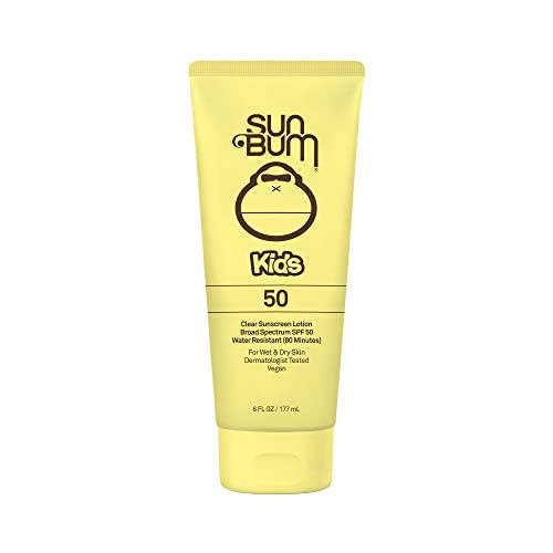 Sun Bum Kids SPF 50 Sunscreen Clear Body Lotion - Broad Spectrum Water-Resistant Sunscreen with Vitamin E - For Wet or Dry Skin - Hawaii 104 Act Compliant (Without Octinoxate & Oxybenzone) - 6 oz | Amazon (US)