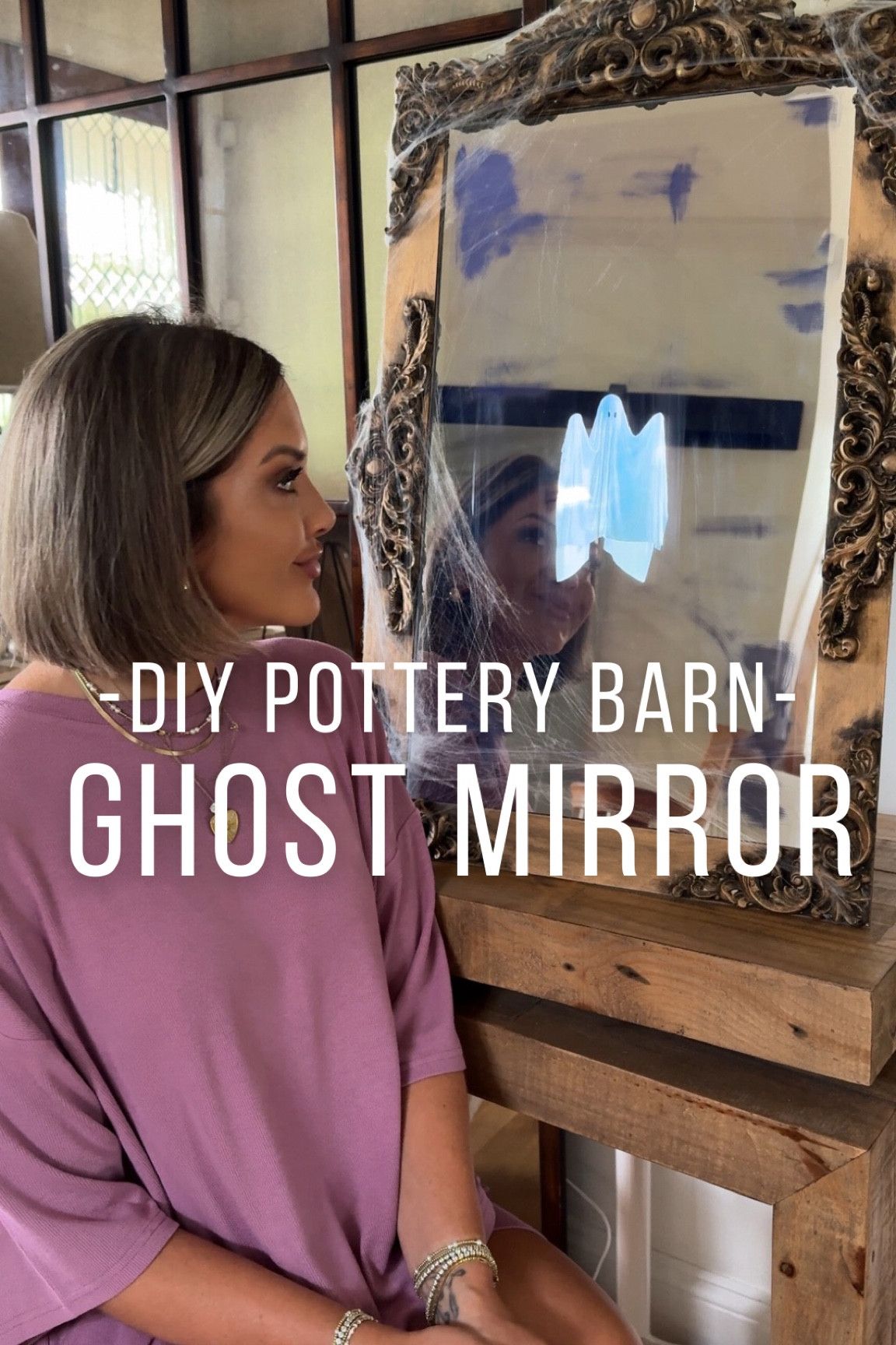 The materials I used to make my DIY Pottery Barn Halloween Ghost Mirror! 👻 🪞 

#LTKSeasonal #LTKHome