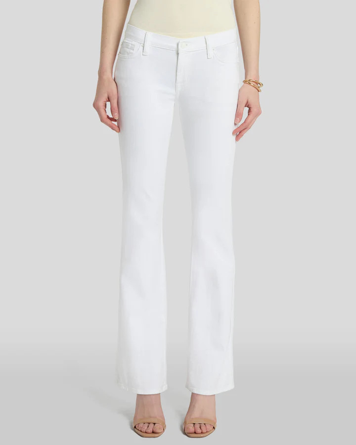 Tailorless Broken Twill Original Bootcut in White | 7 For All Mankind