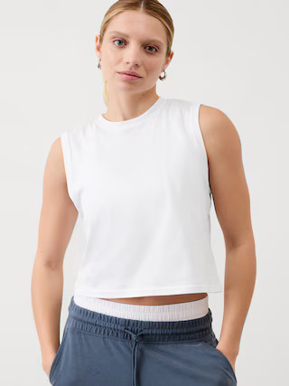 True Cotton Crop Tank | Athleta