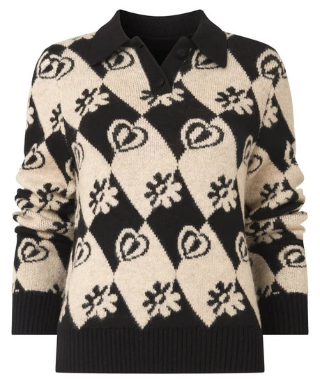 Check Mate Collared Jumper | Joe Browns