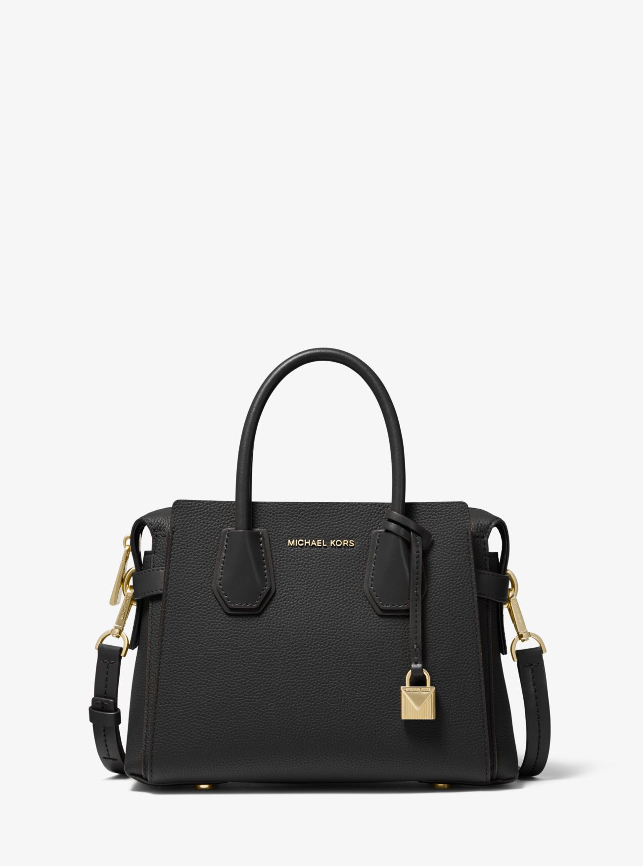 Mercer Small Pebbled Leather Belted Satchel | Michael Kors (UK)