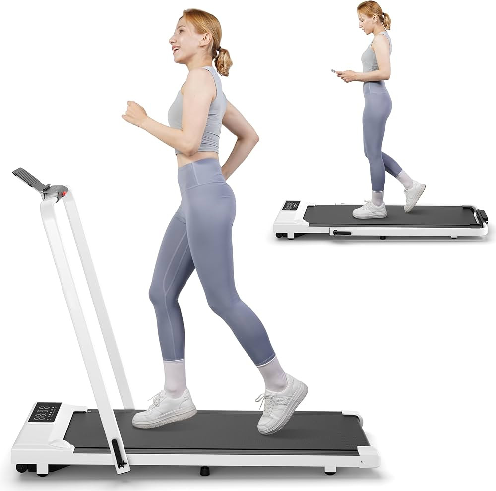 2 in 1 Foldable Treadmill 3.0HP Under Desk Treadmill Electric Walking Pad with APP Remote Control... | Amazon (US)