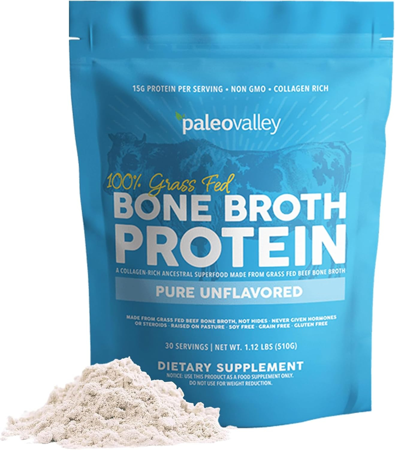 100% Grass Fed Beef Bone Broth Protein Powder - Rich in Collagen Peptides for Ha | eBay US