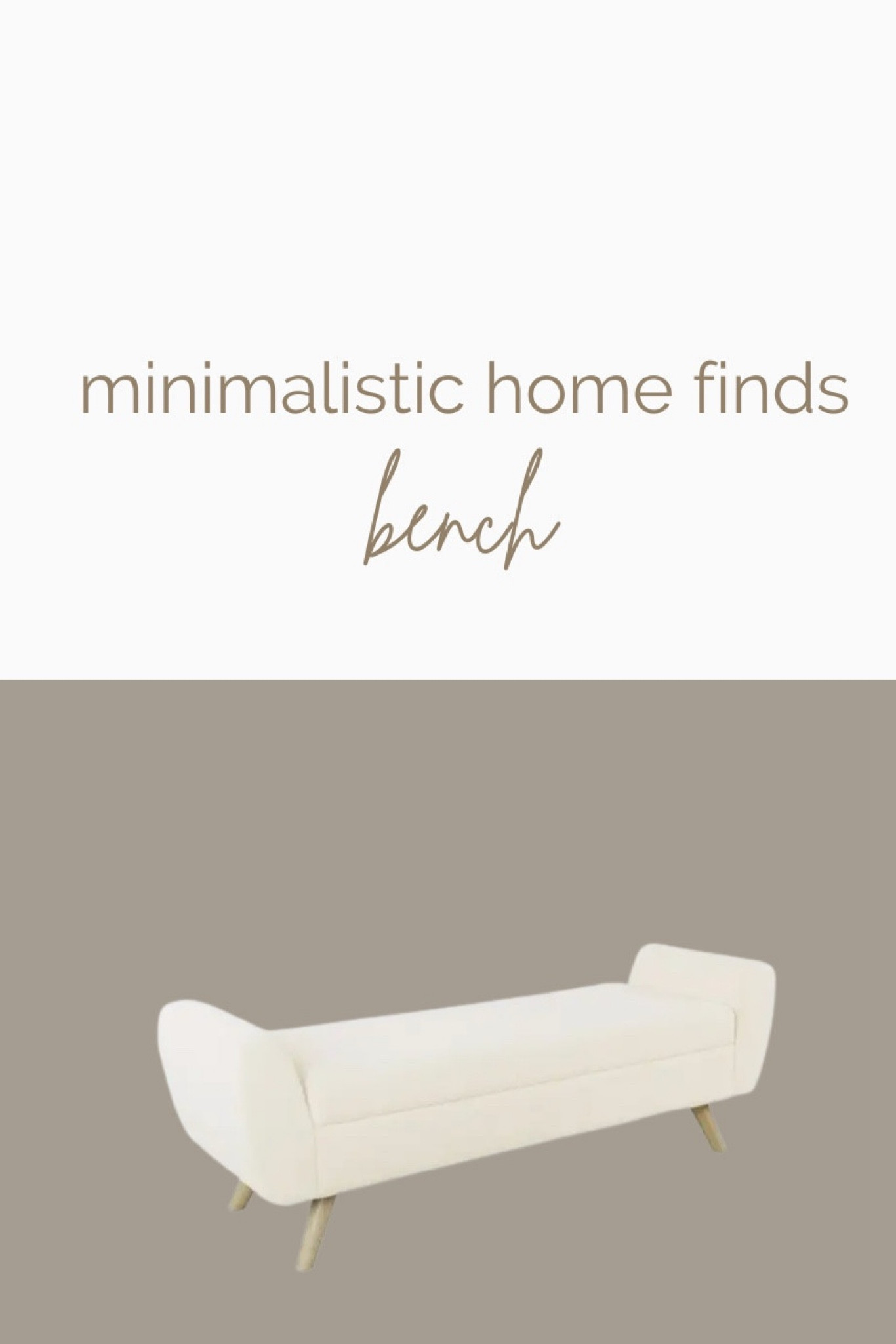 End of bed bench for a minimalist bedroom! Love this for a white, soft, addition to any bedroom 💌

#bedroomdecor #bench #minimalhomefinds #minimalistic

#LTKHome #LTKU #LTKFindsUnder100