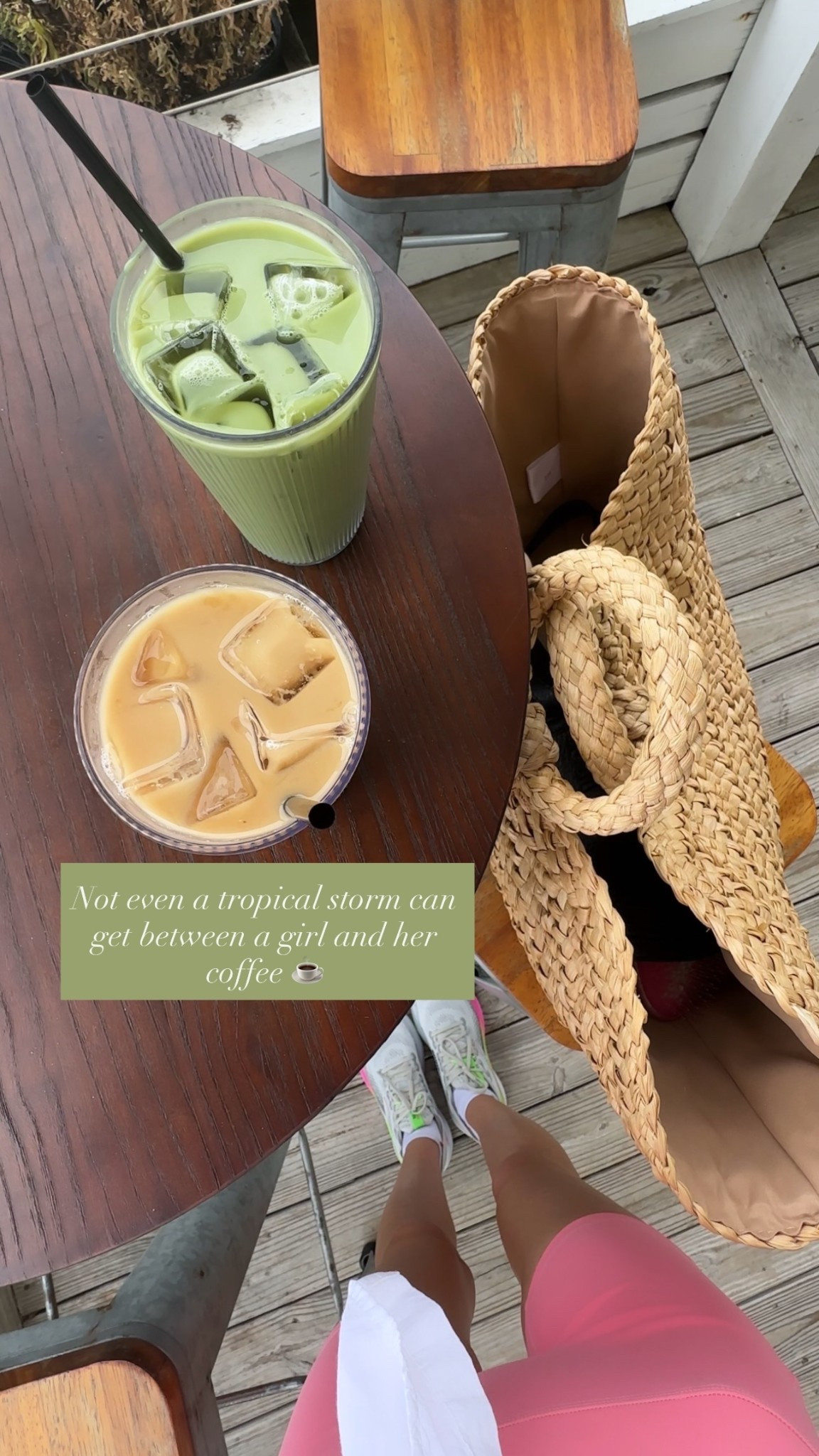 Not even a tropical storm can get between a girl and her coffee ☕️
@Sea Marie Designs