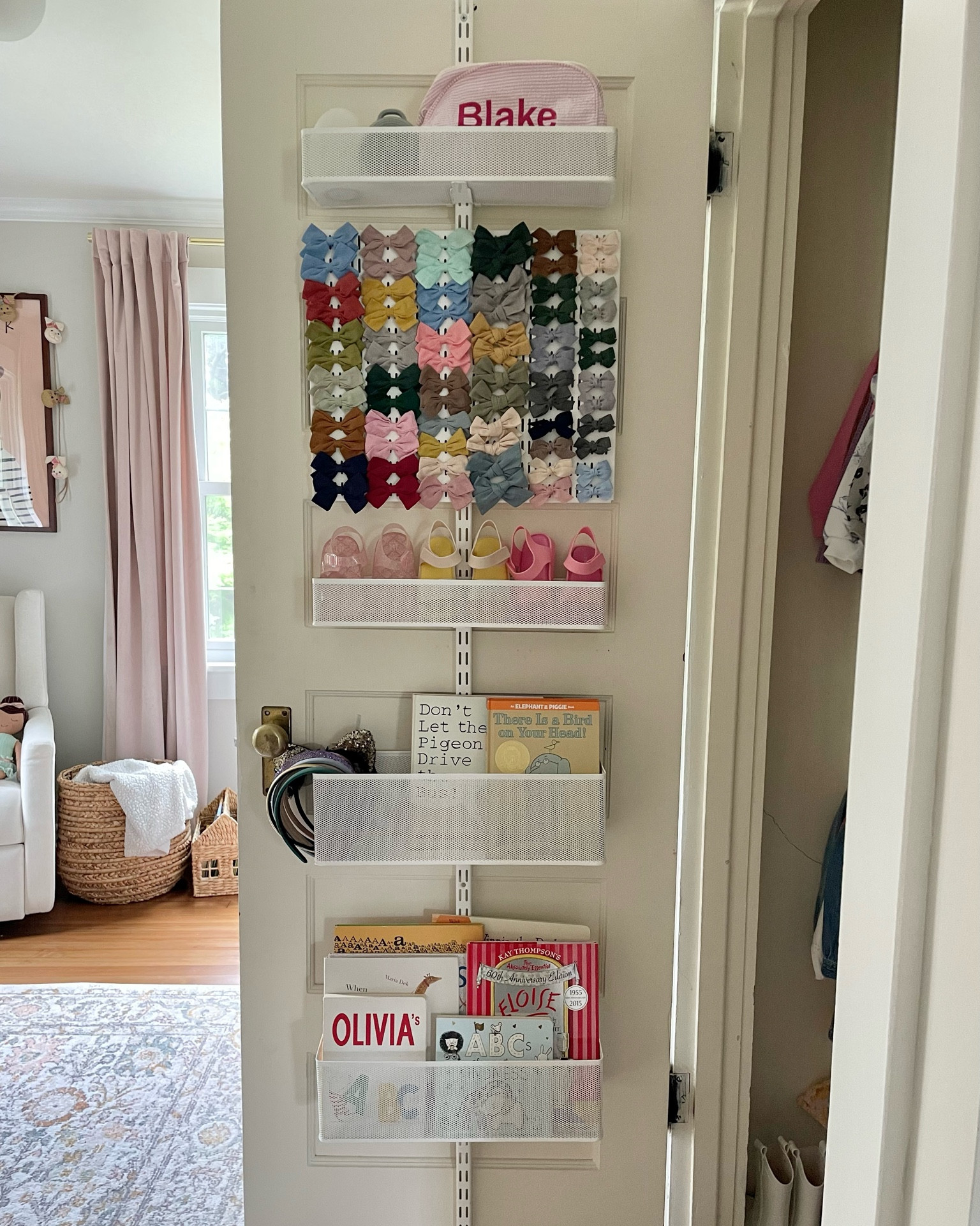 My favorite organization system for nursery and kids room closets (especially for bows storage). Great for baby shower gift or registry! 

#LTKkids #LTKbaby #LTKhome