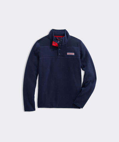 Boys' Harbor Fleece Snap Placket Popover | vineyard vines
