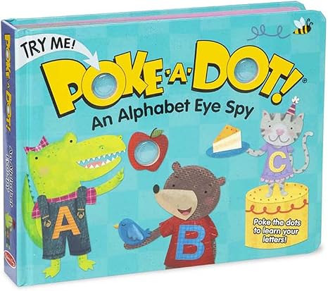 Melissa & Doug Children's Book - Poke-a-Dot: An Alphabet Eye Spy (Board Book with Buttons to Pop)... | Amazon (US)