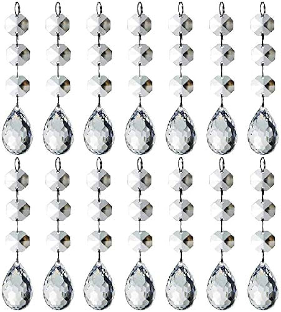 HOHIYA 30pc Crystal Ornaments Christmas Tree Decorations Balls Clearance Hanging Crystals for Cen... | Amazon (US)