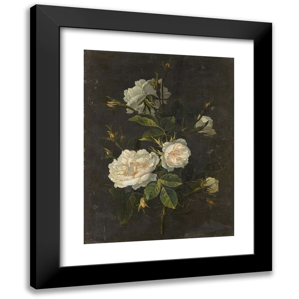 Antoine Monnoyer 12x14 Black Modern Framed Museum Art Print Titled - Still Life of Roses - Walmar... | Walmart (US)