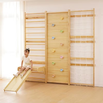 Avenlur Walnut Modular 9-in-1 Swedish Ladder Wall Gym & Climber | Target