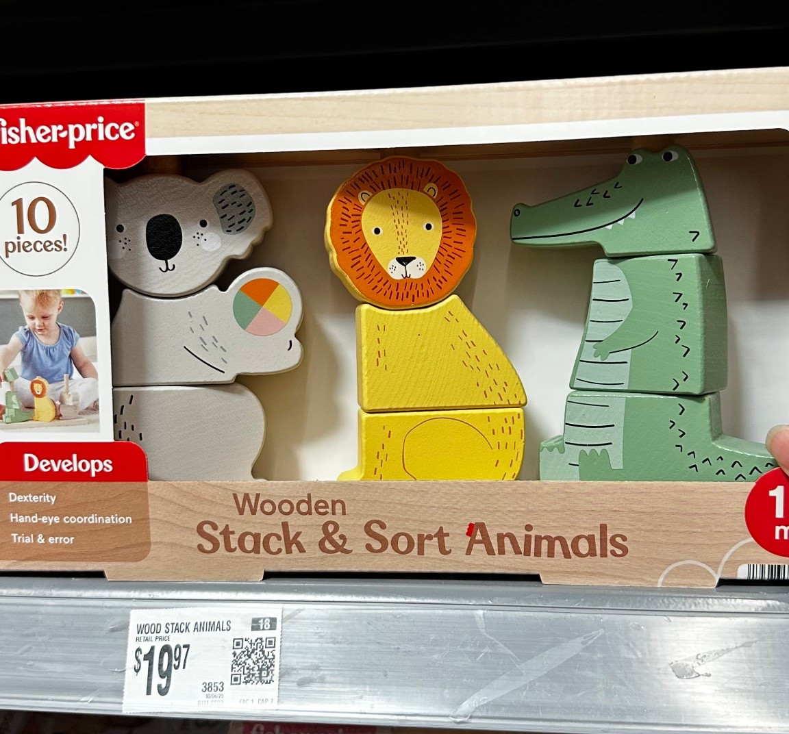 Classic wooden stacking blocks for fine motor skills development. 🧱#LTKkids #woodentoys #toddlerplay

#LTKKids #LTKBaby