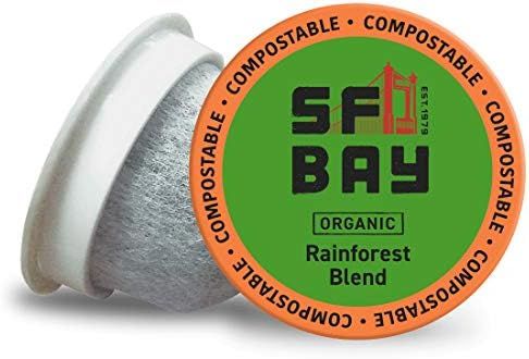 SF Bay Coffee Organic Rainforest Blend 80 Ct Medium Roast Compostable Coffee Pods, K Cup Compatib... | Amazon (US)