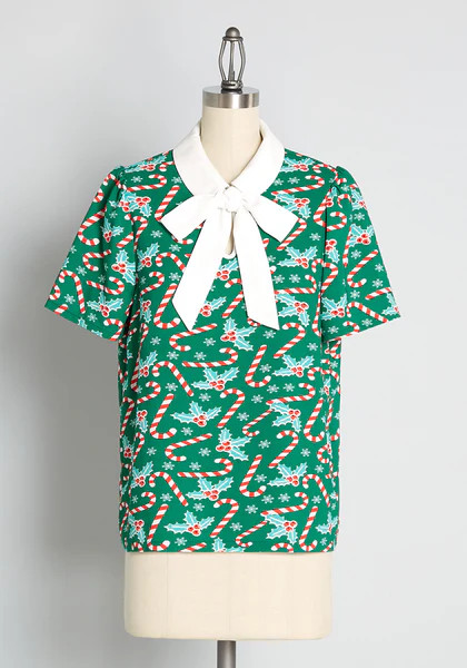 Positive First Impressions Tie-Neck Blouse | ModCloth