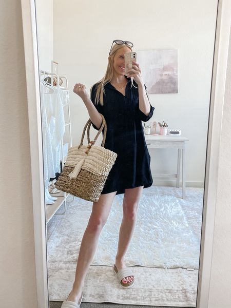 Amazon vacation outfit ideas! 🏝️👙

This Amazon swim cover up is so flattering! Perfect for your upcoming beach vacation or spring break trip! I’m wearing a cute Cupshe black one piece underneath. I’ll link a few of my favorite black swimsuits below too!

Swimsuits 2024, swim cover swim, swim cover ups, swimsuit cover ups, swim suits, Amazon swim swimsuits, vacation outfit, beach vacation outfit, spring break outfit, vacation packing essentials, black swim cover up, oversized swim cover up, large beach tote, beach essentials

#LTKtravel #LTKswim #LTKsalealert