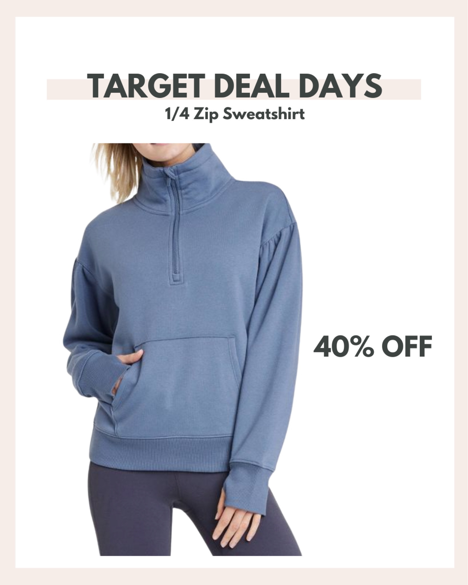 Love this 1/4 zip sweatshirt! It's 40% off today and comes in several colors and lots of sizes! 

#LTKHoliday #LTKsalealert