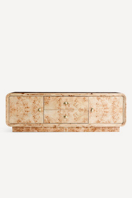 Betti 76" Burl Wood Media Console | Anthropologie (US)