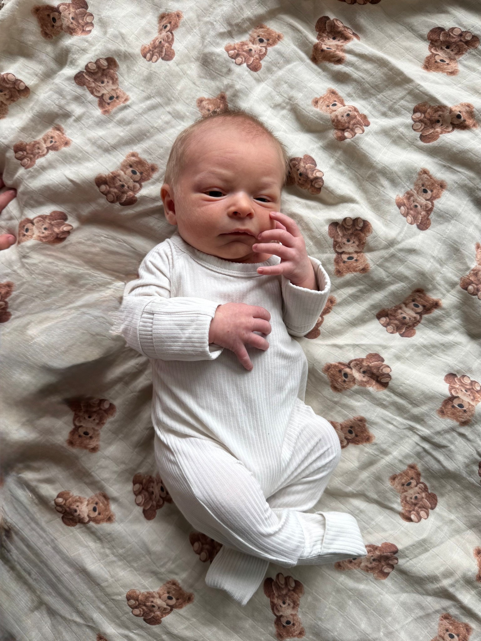 the BEST sleepers for newborns🙌🏼 no zippers by the face & foldable hands & footie flaps. Runs big so size down! Benson is in the preemie 

#LTKSaleAlert #LTKBaby #LTKKids