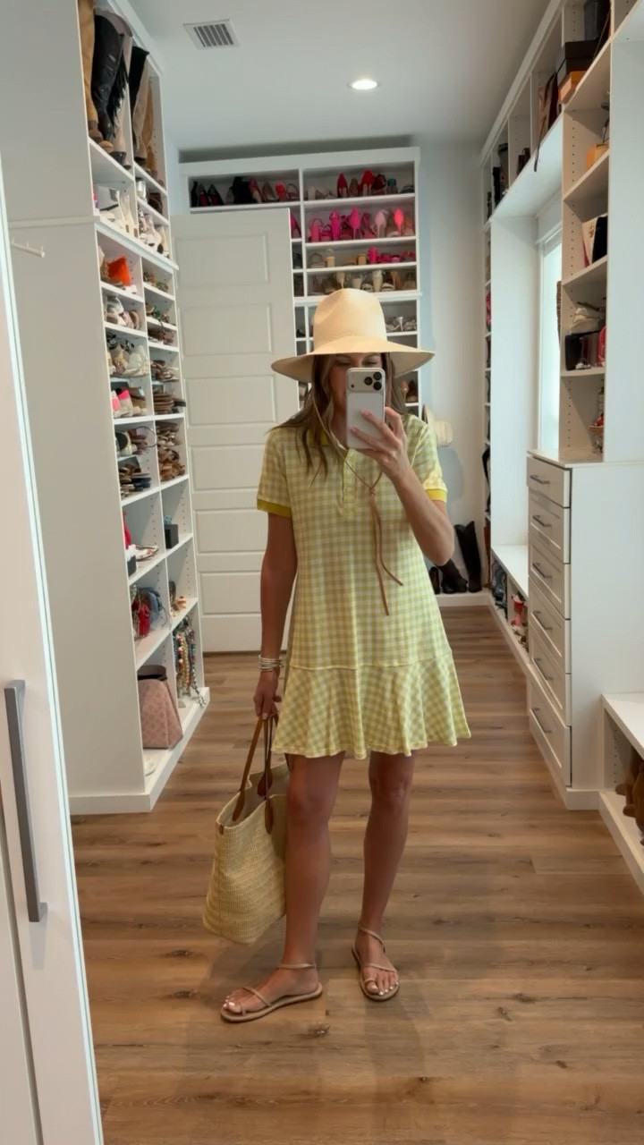 In a medium dress, hat, sandals and accessories- fits tts.

#LTKgrwm #LTKootd #LTKSeasonal
