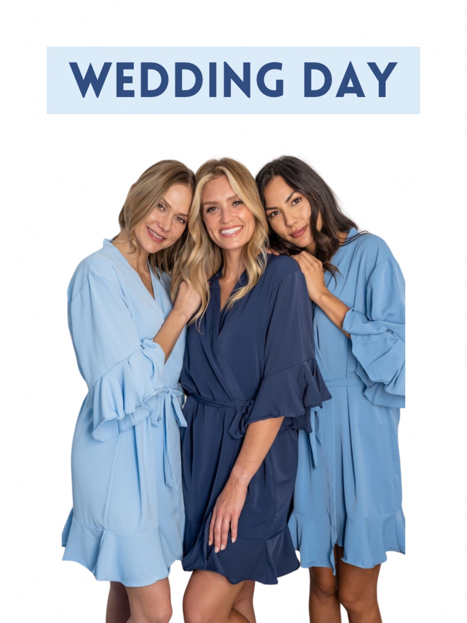 Blue Bridesmaid robes. Wedding day. Getting ready photos. Fall wedding. Summer wedding. Spring wedding. Winter wedding. Ruffle bridesmaid robe. Blue bridesmaid robe. Navy bridesmaid robe. Bridesmaid proposal. Bridesmaid gifts. Gifts for her. Bridesmaid proposal.

#LTKSeasonal #LTKWedding #LTKFindsUnder50