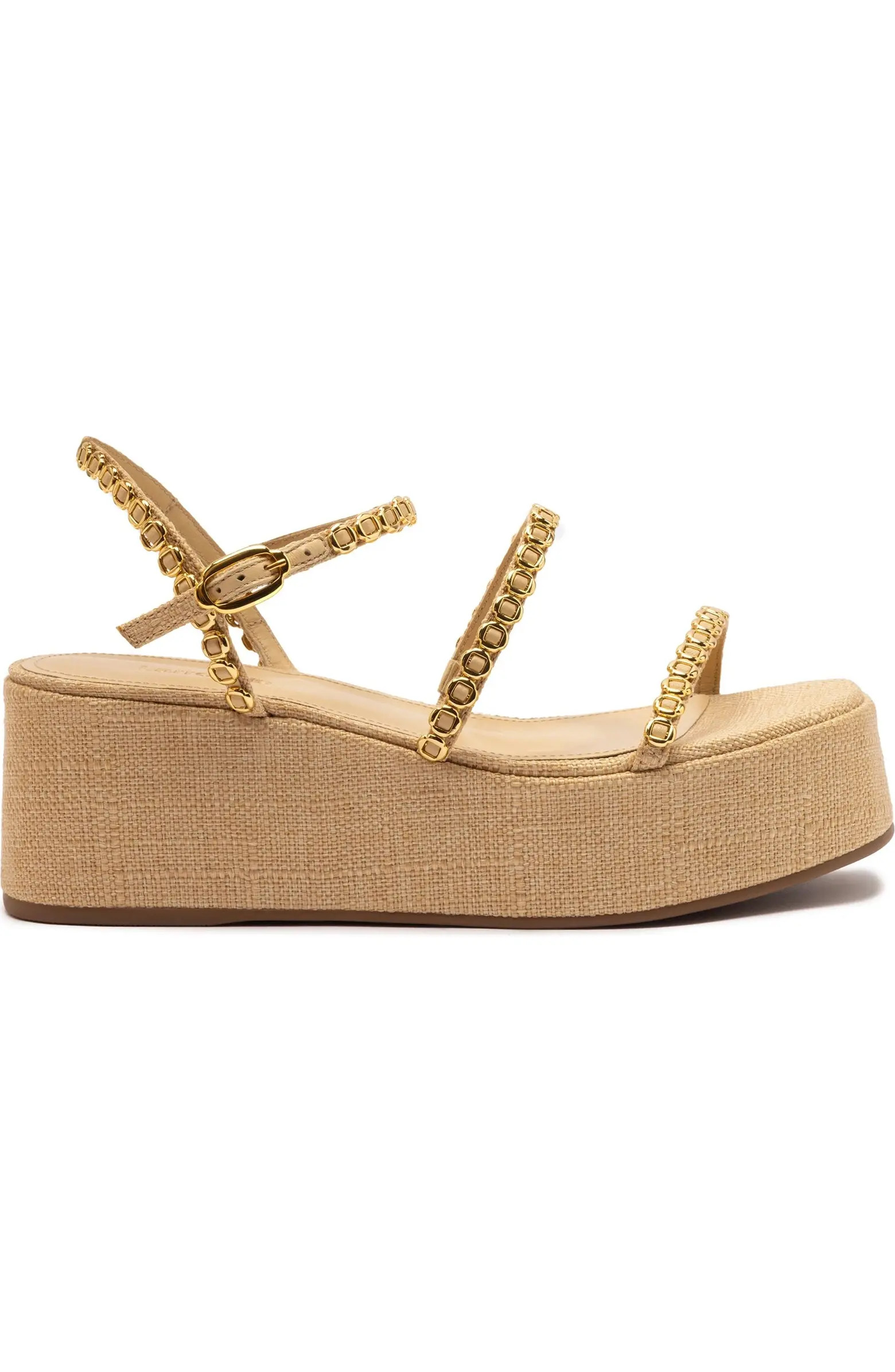 Larroudé Gio Milanina Flatform Sandal | Nordstrom | Nordstrom