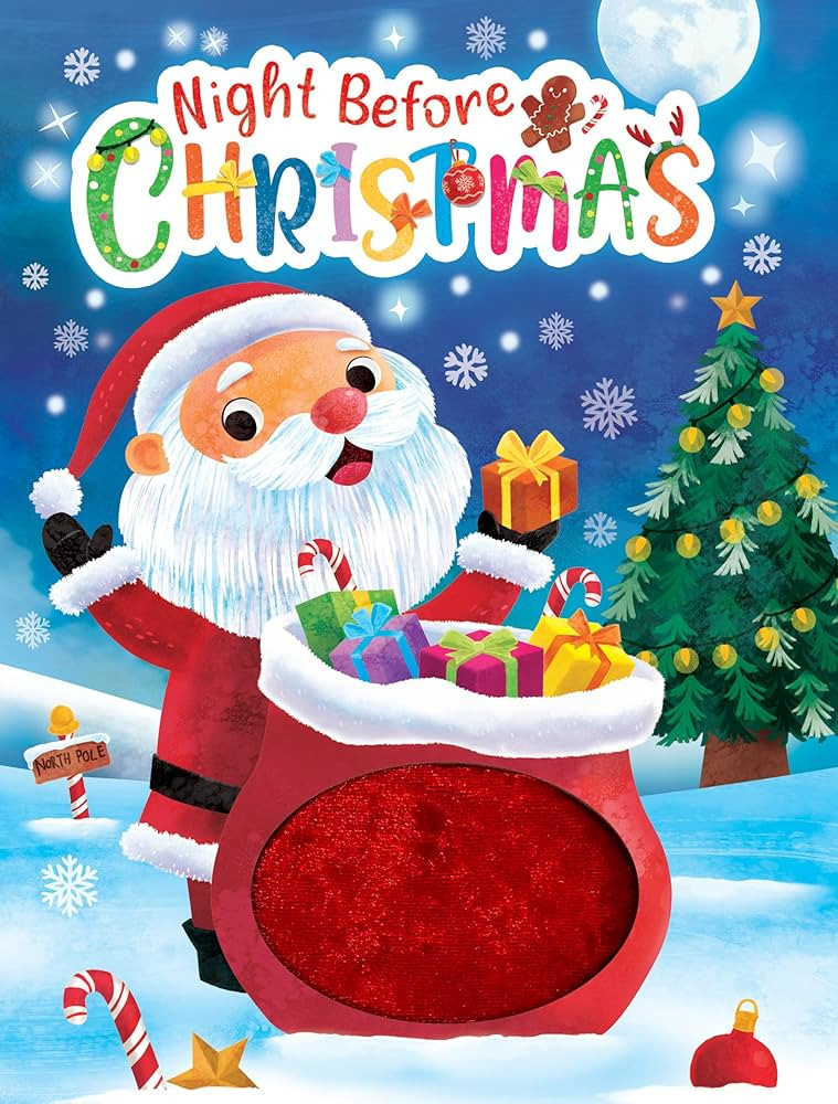 Night Before Christmas - Children's Touch and Feel Holiday Storybook - Sensory Board Book | Amazon (US)