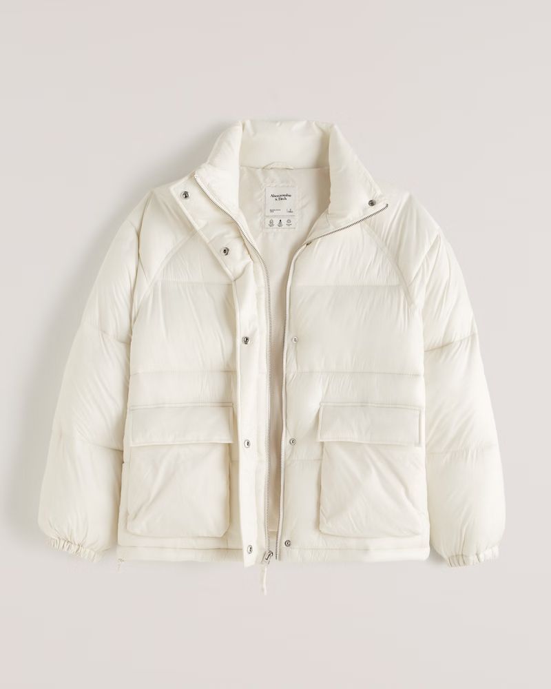 Oversized Utility Puffer | Abercrombie & Fitch (US)