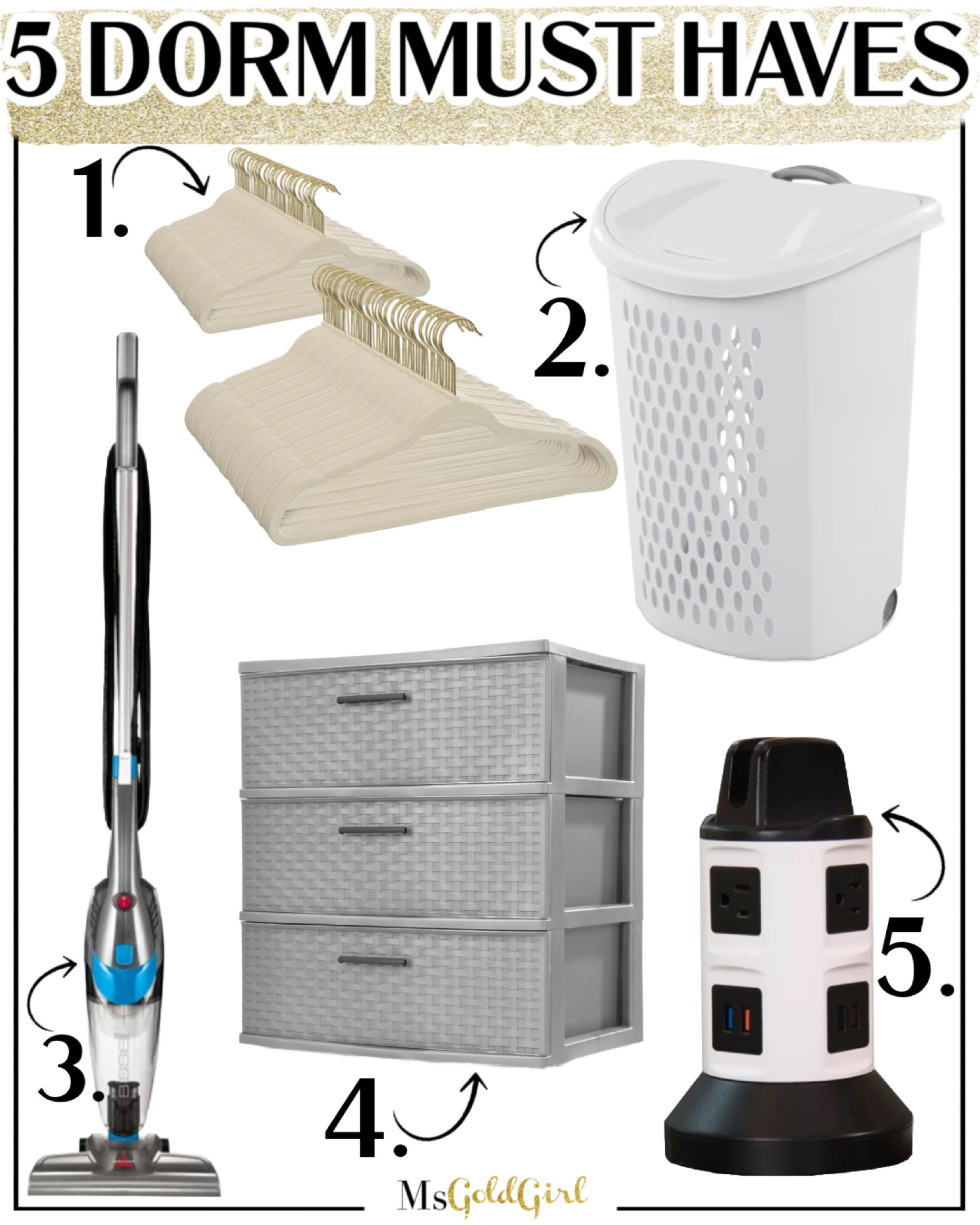#walmartpartner Believe it or not, Back to College is about a month away and it’s time to get serious! Here are 5 items that often go overlooked but are ideal for dorm life, apartment life, and beyond! I found all of these at @walmart and here’s why you need them:

1. Slim hangers-hanging space is at a premium in dorms. Get these!
2. One of the excuses for not doing laundry is it’s too hard to get the dirty clothes to the laundry room. This wheeled hamper also has an extendable handle to make it super easy to roll right to the laundry room. I even have one in my house!
3. They won’t clean their room often, but this stick vac makes it easy to do right before parent’s weekend and move out. Plus, it’s a great way to make friends if someone needs to borrow the vacuum!
4. I can’t recommend enough to partially loft their bed so there’s more storage space underneath. We did that for both of our boys and used these plastic drawers to give them even more hidden storage. Plus they took the drawers with them to their college apartments!
5. There are never enough outlets-this revolving surge protector power tower has 6 outlets and 4 usb ports! It’s so good that my husband got one for all of his musical equipment. It also has a shelf on the top to hold phones and tablets while they’re charging.

#walmartmusthaves #backtoschool #backtocollege #dormlife #college 

#LTKFindsUnder50 #LTKU #LTKSummerSales