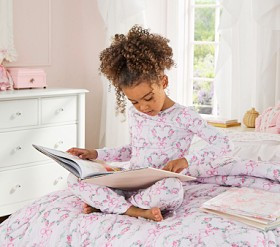 LoveShackFancy Floral Heart Tight Fit Kid Pajama Set | Pottery Barn Kids