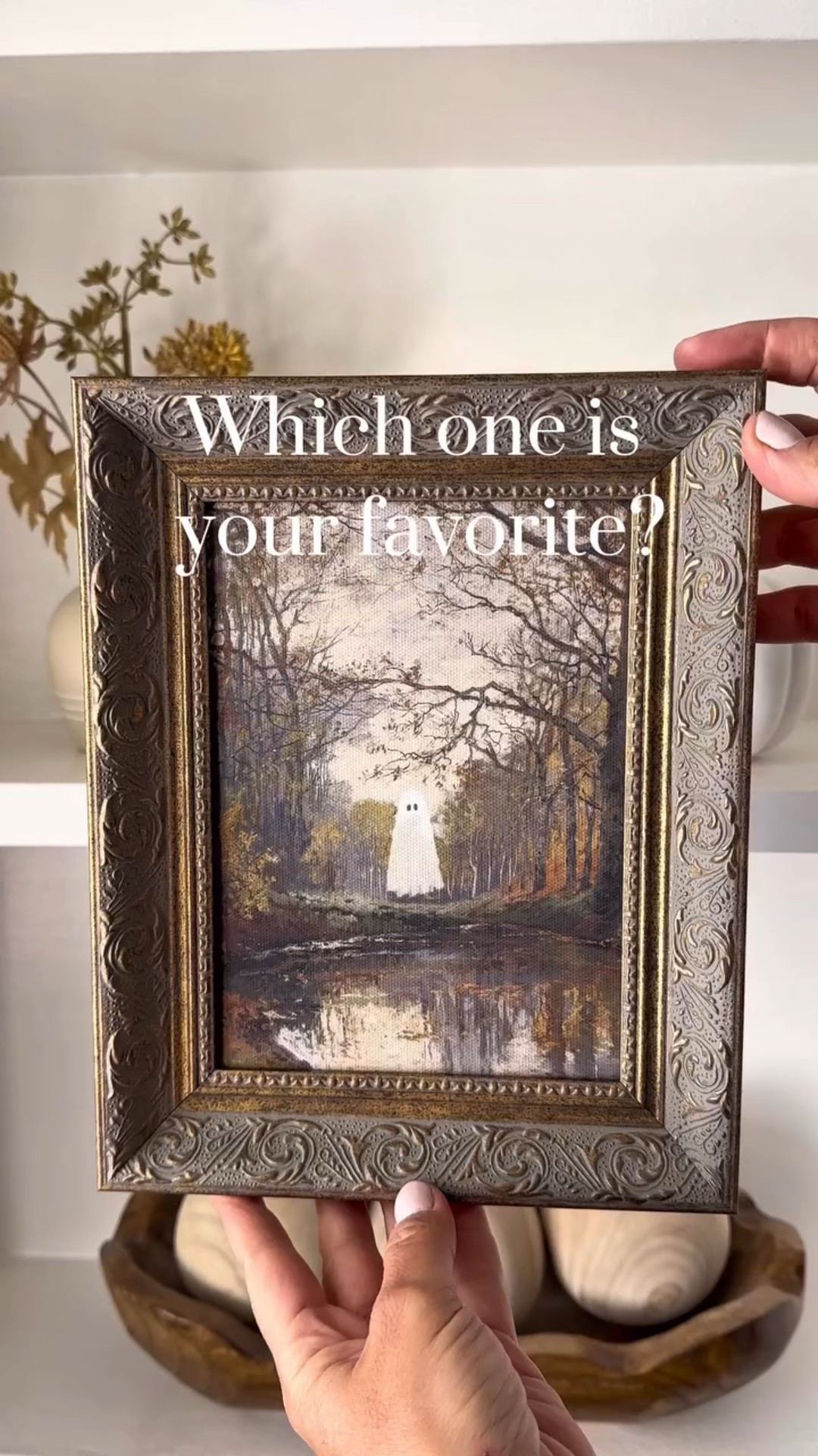 Halloween Artwork🎃

Comment SHOP for the link. 🔗 

I’m obsessed with these frames by @petallanehome. Help me decide! I love them all! You can sometimes get lucky and find these at Homegoods, but I’ve linked them in case you don’t want to drive around. 

#falldecorations #ghosts #fallhomedecor #falldecorating #halloween #halloweendecor #spookyseason #halloweeniscoming