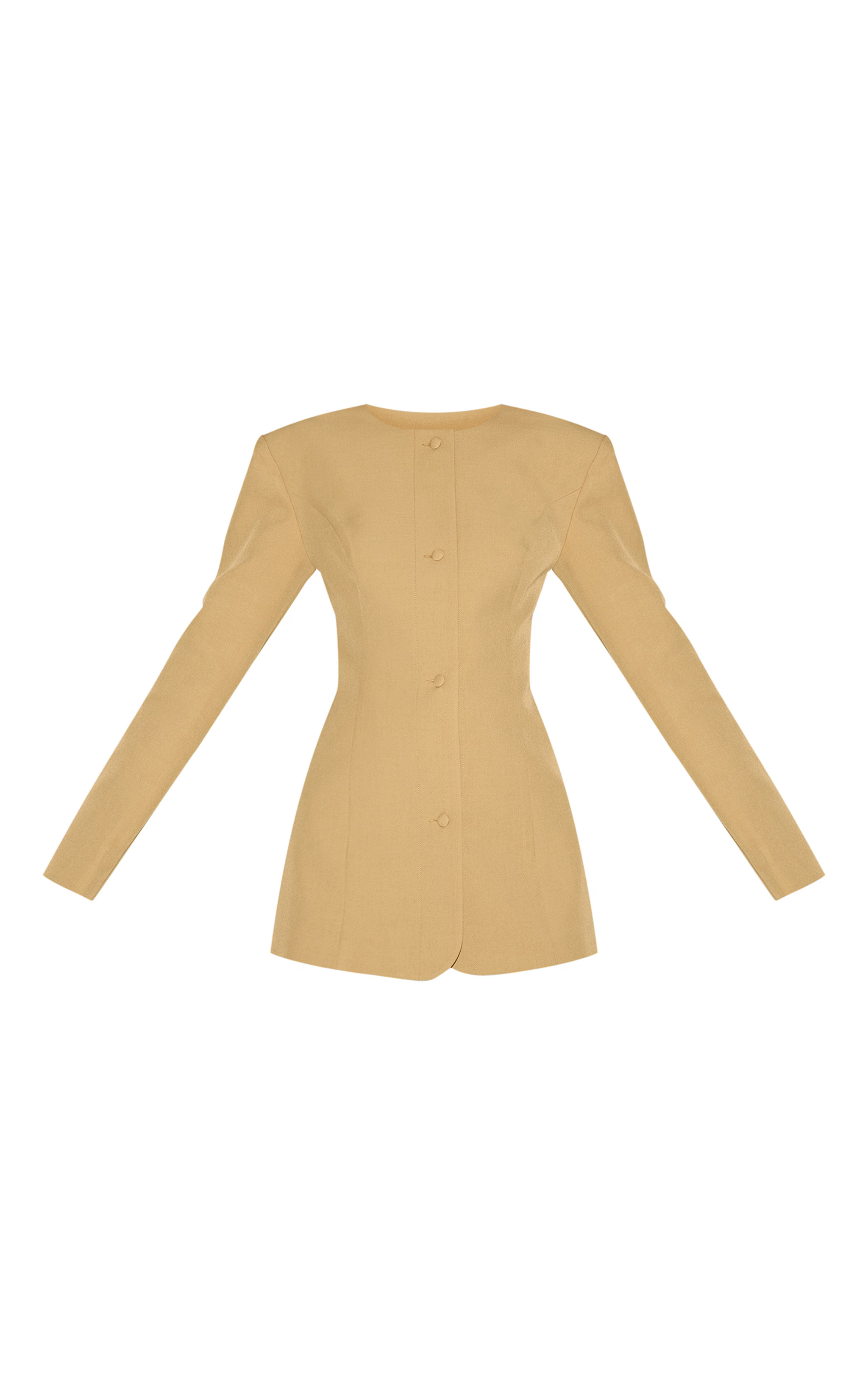 Deep Mustard Tailored Fitted Blazer | PrettyLittleThing UK