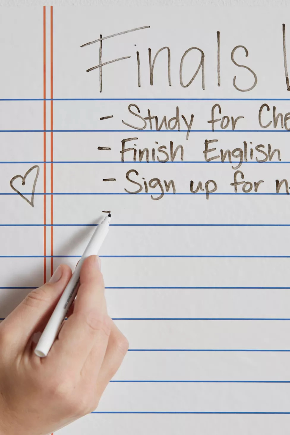 Notebook Paper Dry Erase Peel And Stick Giant Wall Decals | Urban Outfitters (US and RoW)