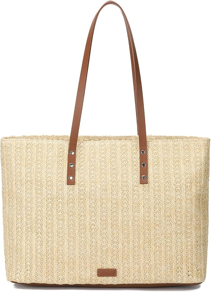 GLITZALL Straw Beach Bags for Women Travel Beach Tote, Summer Purse and Woven Shoulder Handbag fo... | Amazon (US)