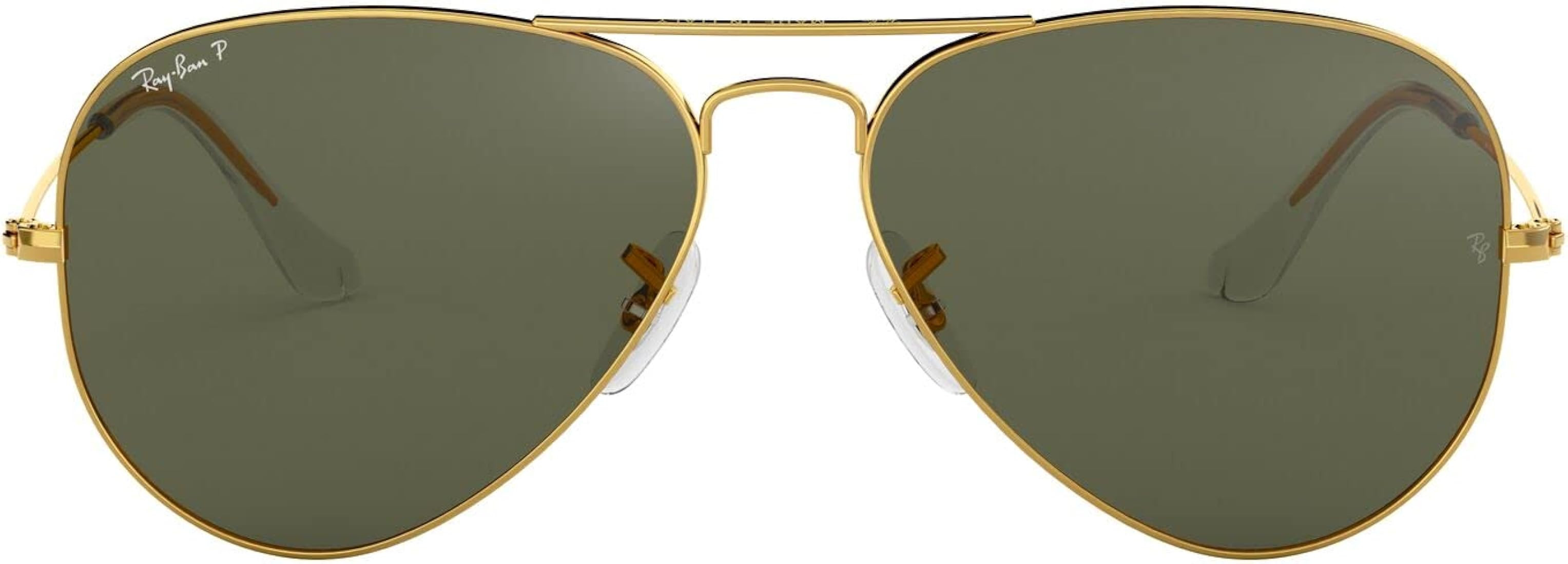Ray-Ban Rb3025 Classic Polarized Aviator Sunglasses | Amazon (US)