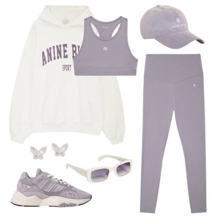 Cool and collected in this Anine Bing lavender set 😎 

#ootd #outfitinspo #activewear #athleisure 

#LTKfit