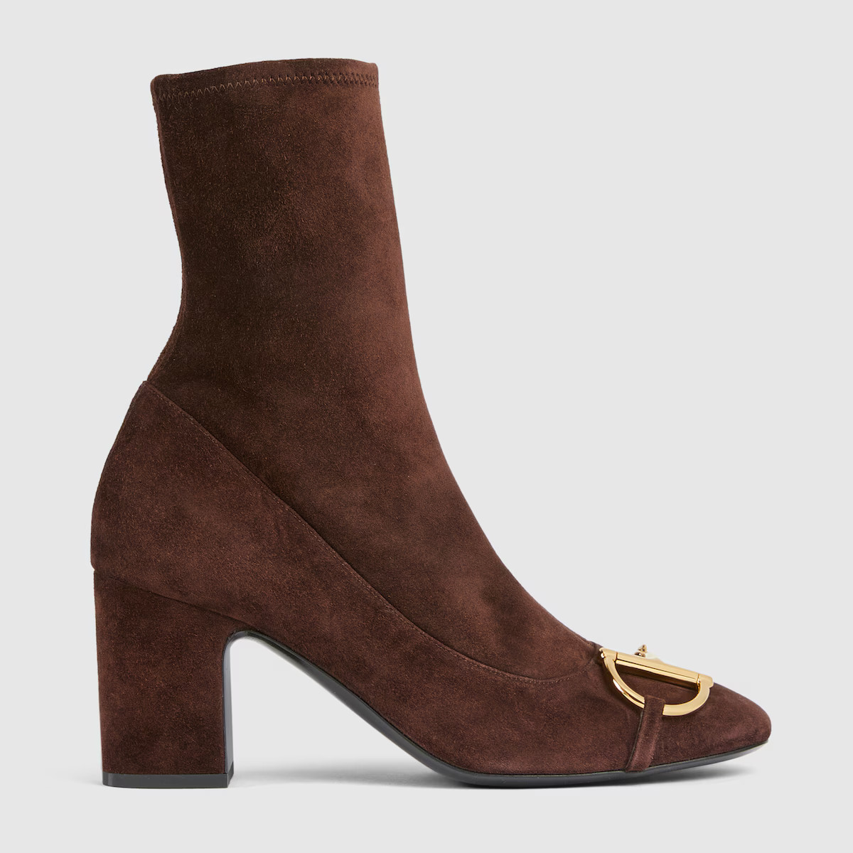 Gucci - Women's ankle boot with half Horsebit | Gucci (US)