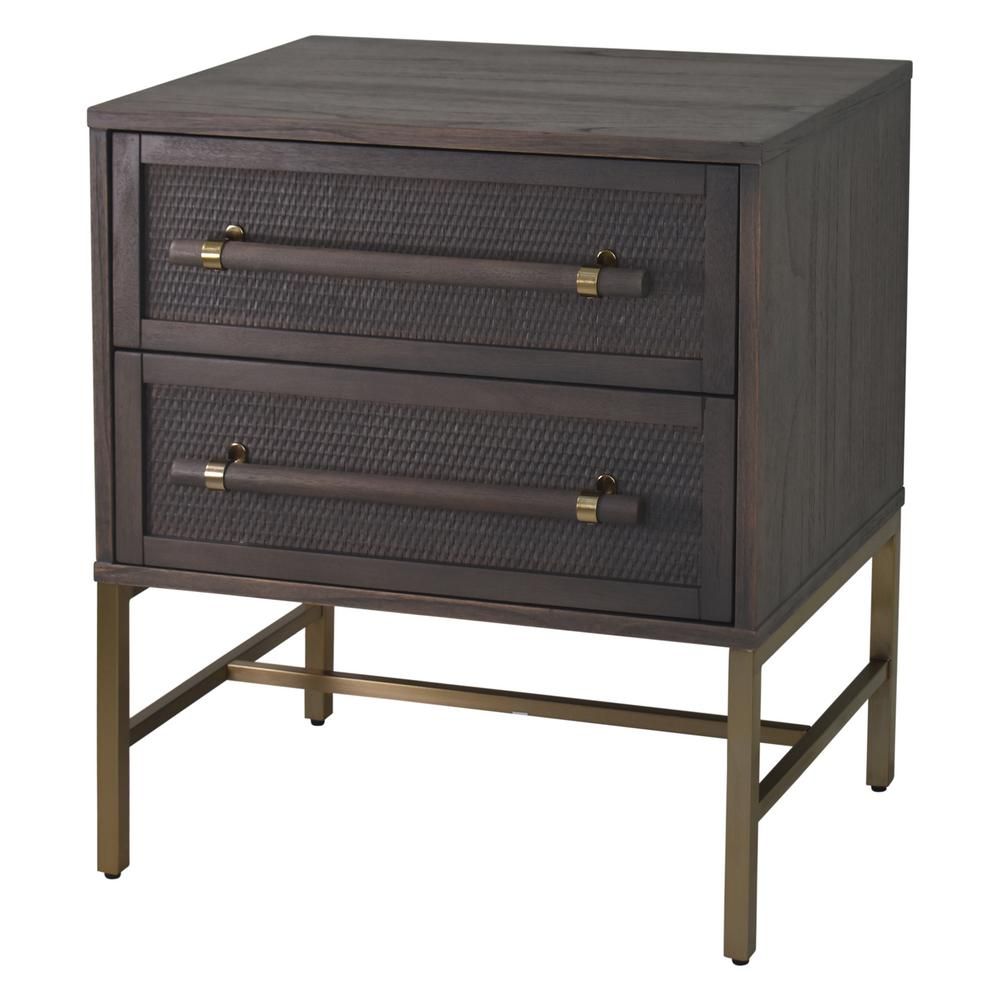 Hopper Studio Sophia 2-Drawer Grey Nightstand-7185GY004BCY52 - The Home Depot | The Home Depot