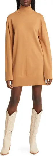 Steve Madden Gretta Turtleneck Long Sleeve Sweater Minidress | Nordstrom | Nordstrom