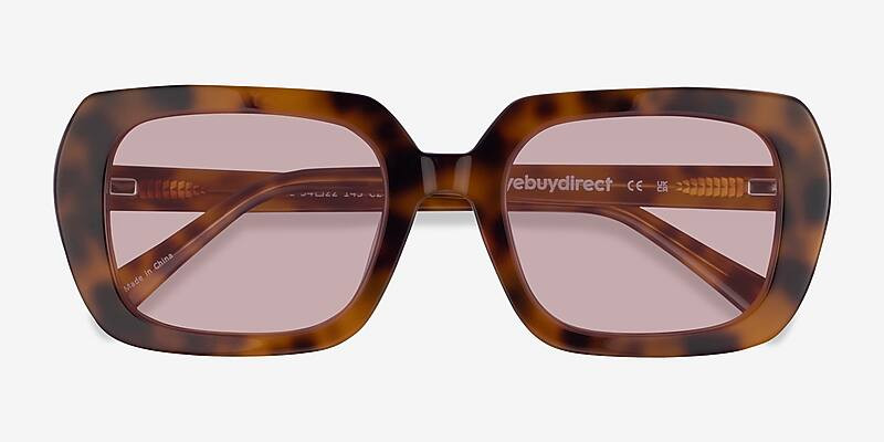 Gouache - Rectangle Tortoise Frame Prescription Sunglasses | Eyebuydirect | EyeBuyDirect.com